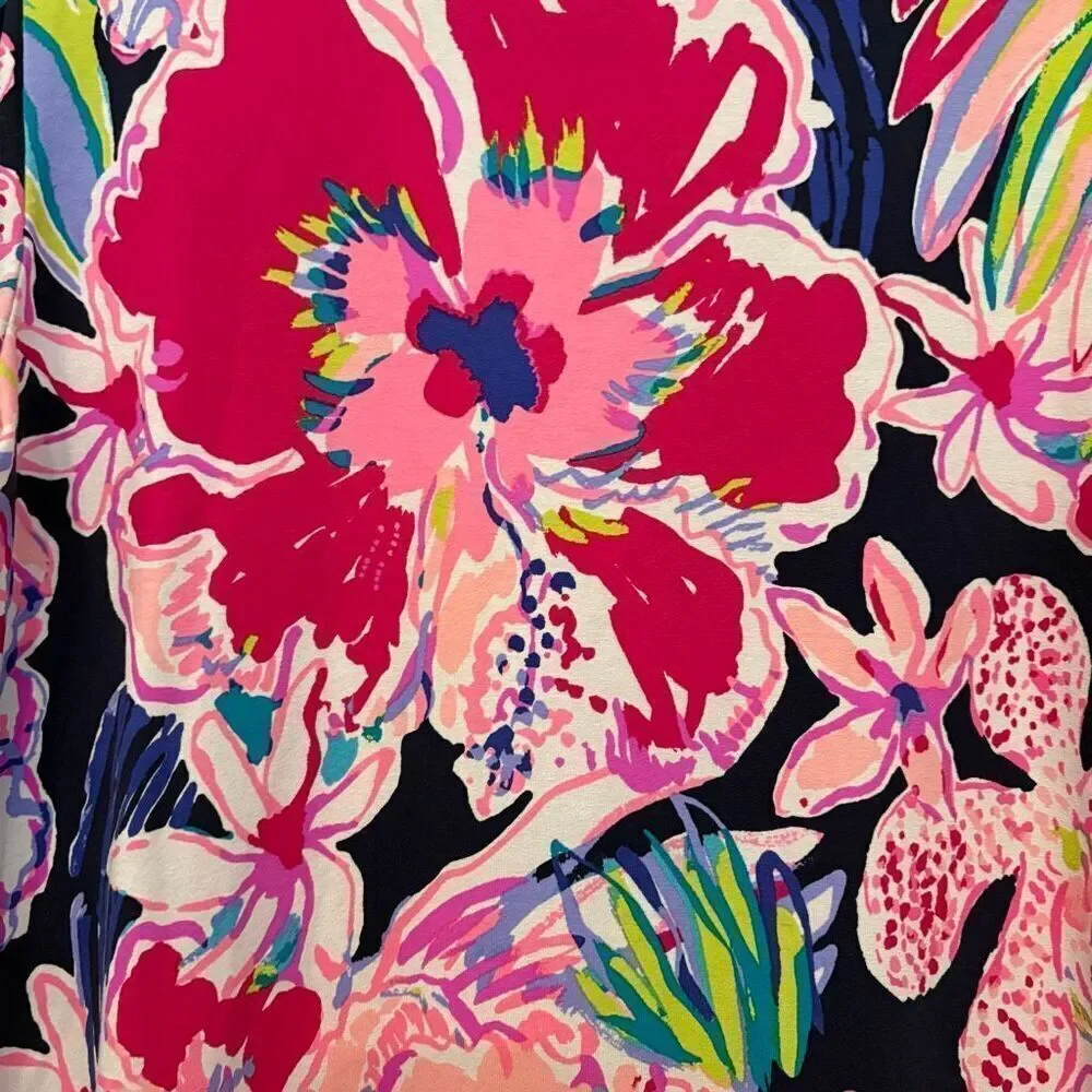 Lilly Pulitzer Sophie Dress Size Large Floral Stretch